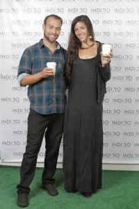 Indigo Children Launch Party Green Carpet Cappuccino Man Noah Lewkow Corrie Novak